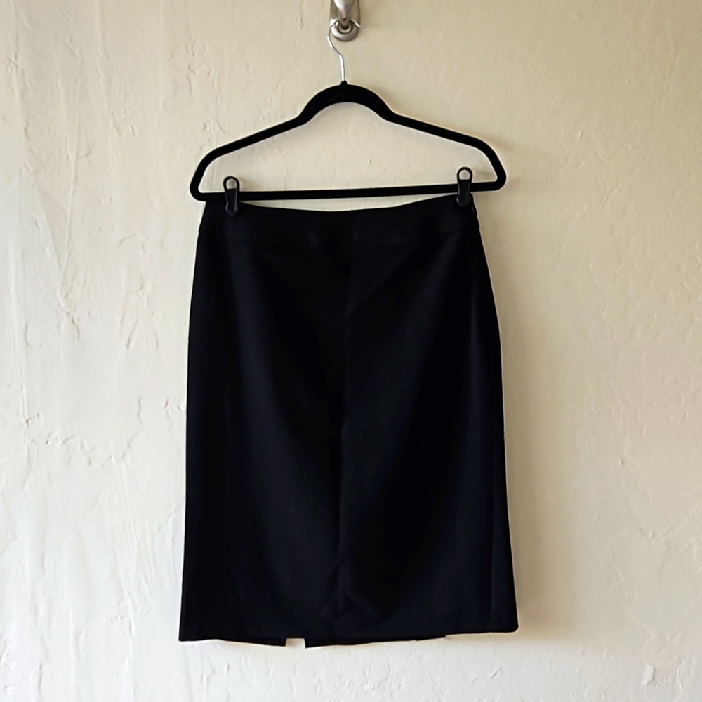 Black Stretch Pencil Skirt